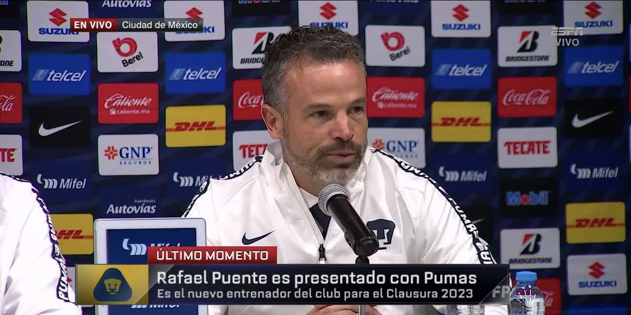 Los Pumas De La Unam Presentan A Rafael Puente Como Su Nuevo Director