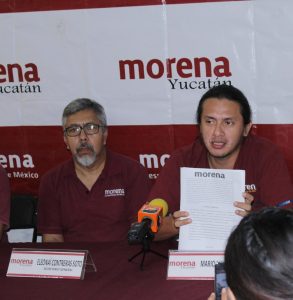 El líder estatal de Morena, Mario Mex, amenaza de nuevo a los diputados apoyados por “Huacho” Díaz