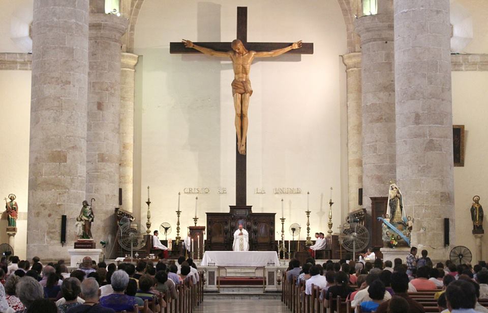 Misa por la Patria será presidida por el Arzobispo de Yucatán en la S.I. Catedral de Mérida