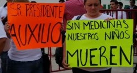 Dice “Huacho” que cambien las  dosis de medicamentos contra el cáncer para que no se acaben