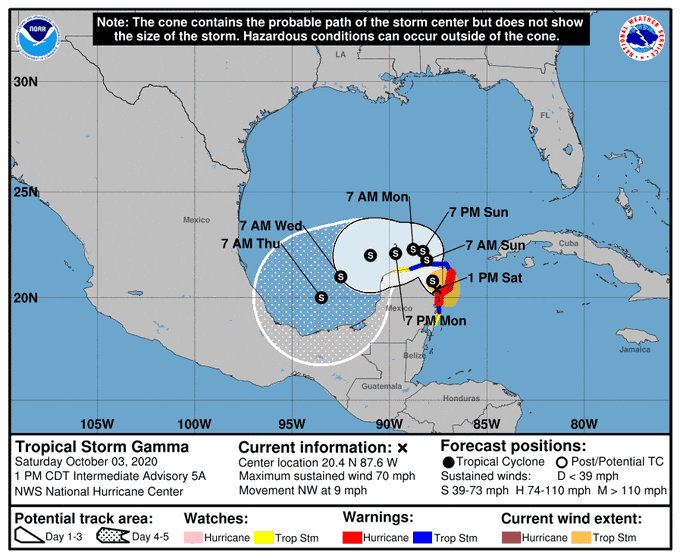 “Gamma” llega a Yucatán