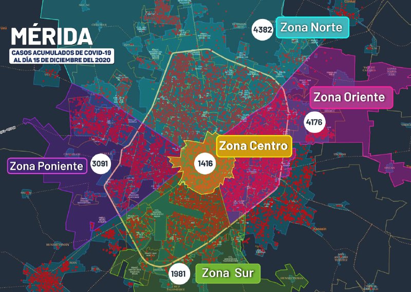 Se detectaron 97 nuevos contagios de Coronavirus, 57 en Mérida