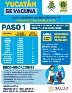 El miércoles se inicia la vacunación en Mérida en 16 sedes