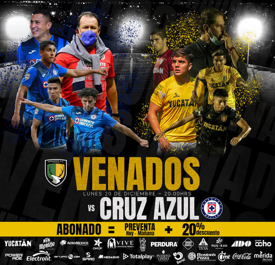 Venados FC tendrá un partido amistoso contra el Cruz Azul, en Mérida