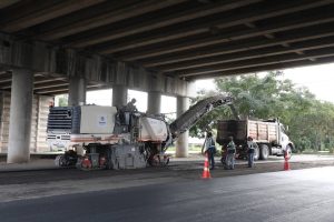 Avanzan trabajos de repavimentación en la zona sur del Periférico de Mérida