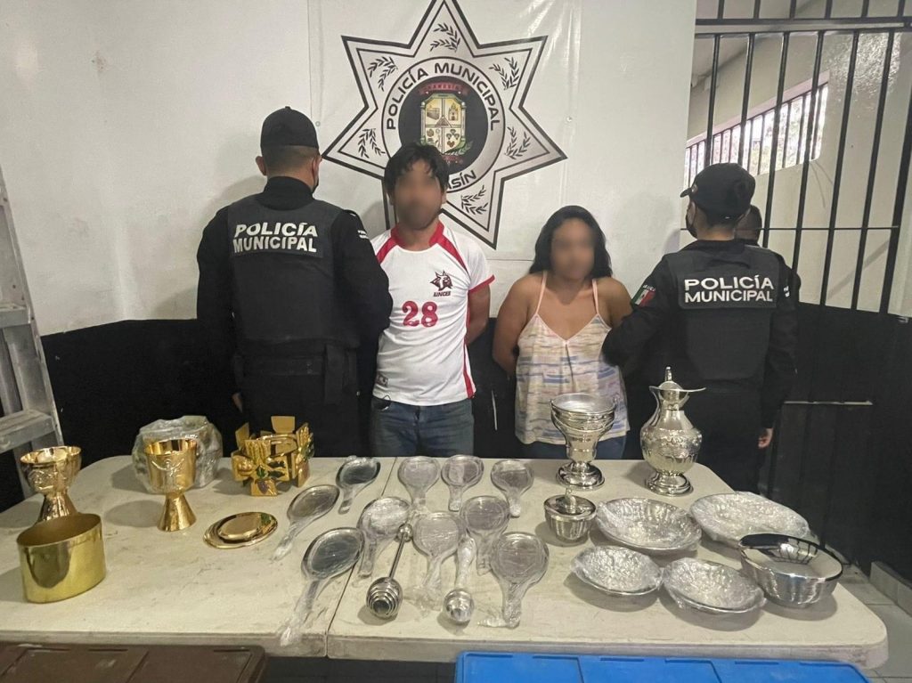 Detenidos dos presuntos ladrones de elementos  religiosos