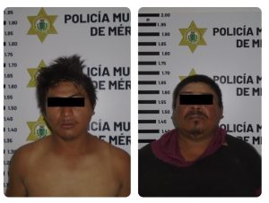 Por pelearse a machetazos en la vía publica fueron detenidos dos personas 