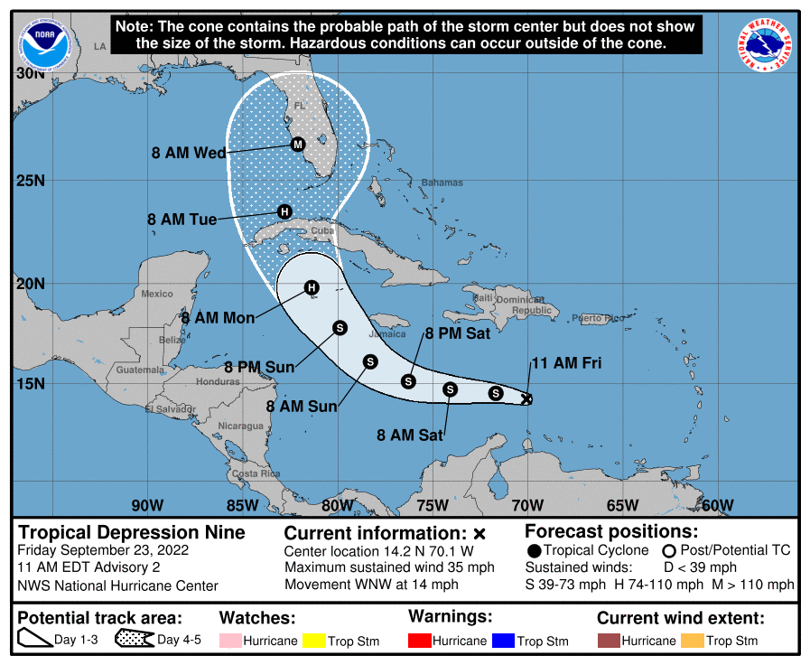 No afectaría a Yucatán un huracán en formación en el Caribe