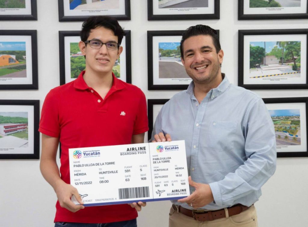 Estudiante yucateco recibe respaldo del Gobernador Mauricio Vila Dosal para su participación en el IASP 2022 de la NASA