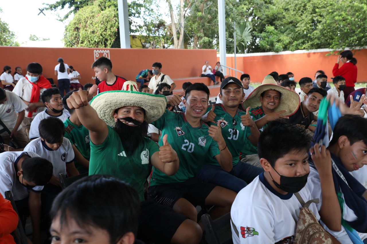 Tekax disfrutó del partido de México a través del “Mundial para Todas y Todos”