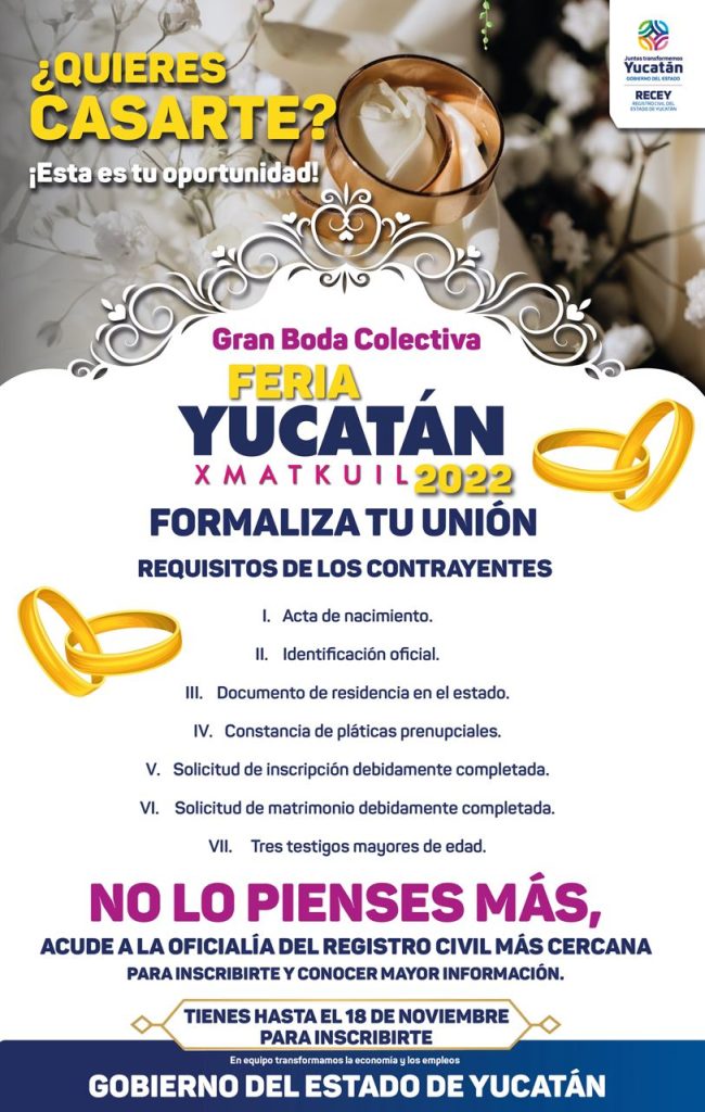 Boda colectiva en Xmatkuil 2022