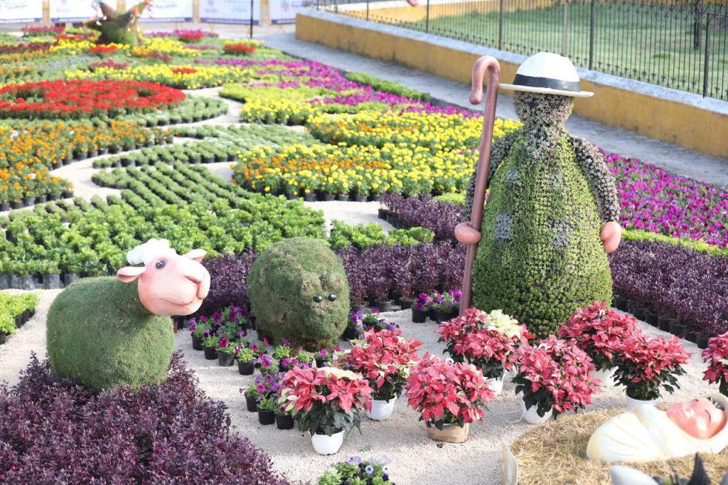 Familias del interior del estado disfrutan del Paseo Navideño de las Flores