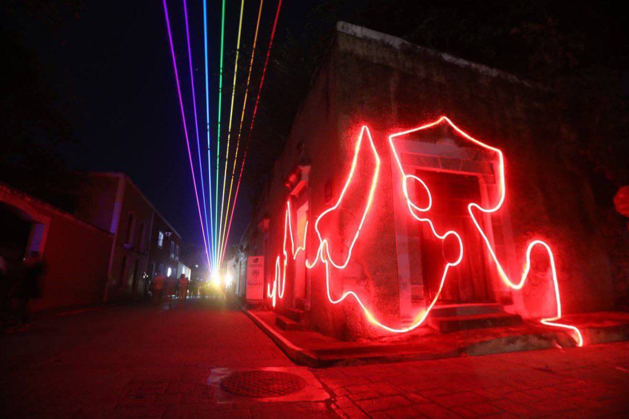 Las familias de Valladolid disfrutan del Festival Internacional de las Luces 2022