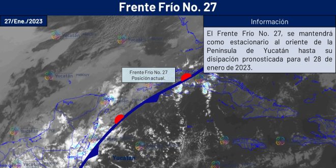 Hubo beneficios con la llegada de los frentes fríos a Yucatán