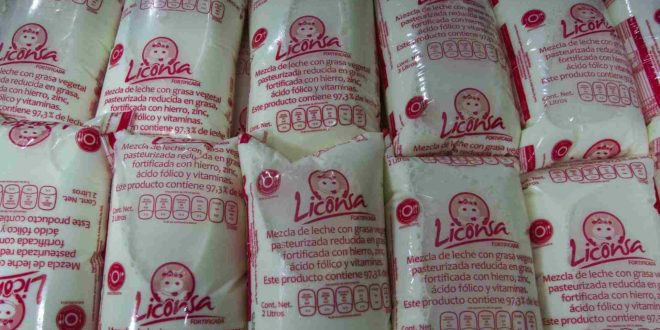 La distribuidoda de leche Liconsa esta en una  situación financiera crítica