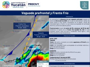 Vientos fuertes y lluvias, este fin de semana en Yucatán