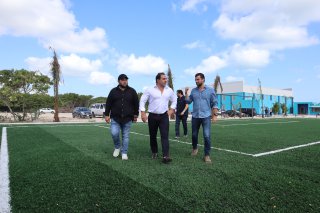 Avanzan a buen ritmo los trabajos de la Unidad Deportiva Progreso “Casa de los Deportistas”