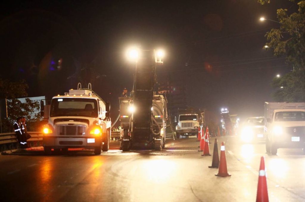 Siguen a buen ritmo los trabajos de repavimentación del Anillo Periférico de Mérida