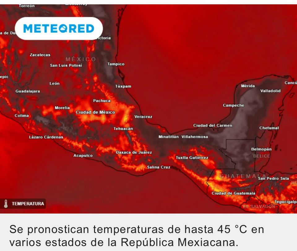 El calor extremo continuará esta semana por la influencia de una circulación anticiclónica