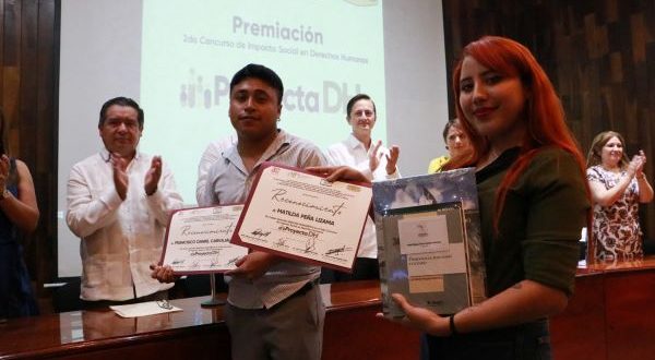 Premia la CODHEY a participantes del Segundo Concurso de impacto social en materia de derechos Humanos “Proyecta DH”