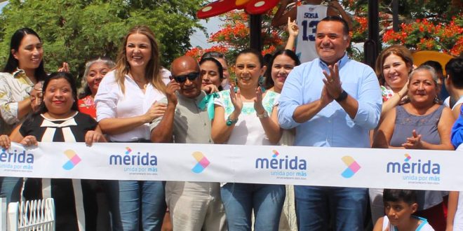 Cecilia Patrón reconoce el trabajo en equipo de Renán Barrera por Mérida