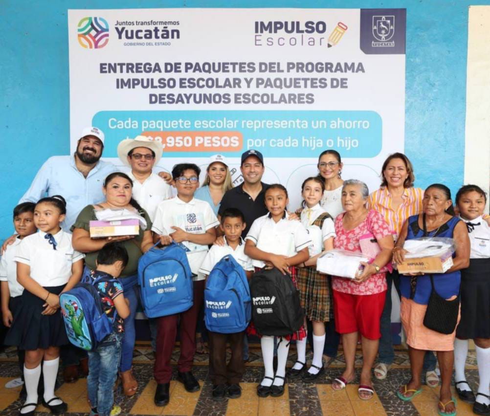 Con “Impulso Escolar”, el Gobernador Mauricio Vila Dosal continúa transformando la educación de niñas, niños y jóvenes de Temax