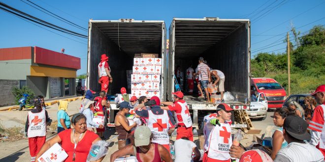 La Cruz Roja Mexicana agradece la solidaridad para el envió de ayuda humanitaria a Guerrero