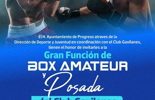 El Ayuntamiento de Progreso invita a gran función de box amateur este viernes 22