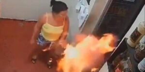 Por celos, mujer prende fuego a su pareja en Brasil