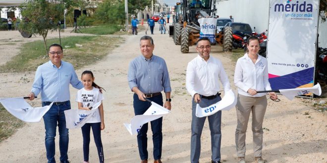 El Ayuntamiento de Mérida construye nuevas calles para una mejor movilidad urbana