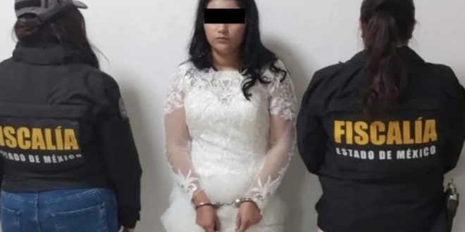 La arrestan vestida de novia; su novio, “El Ratón”, huyó