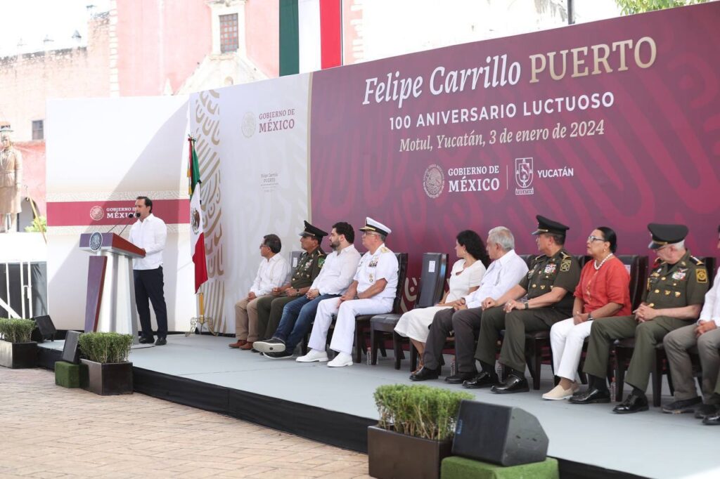 A 100 años de su muerte, reconocen legado de Felipe Carrillo Puerto