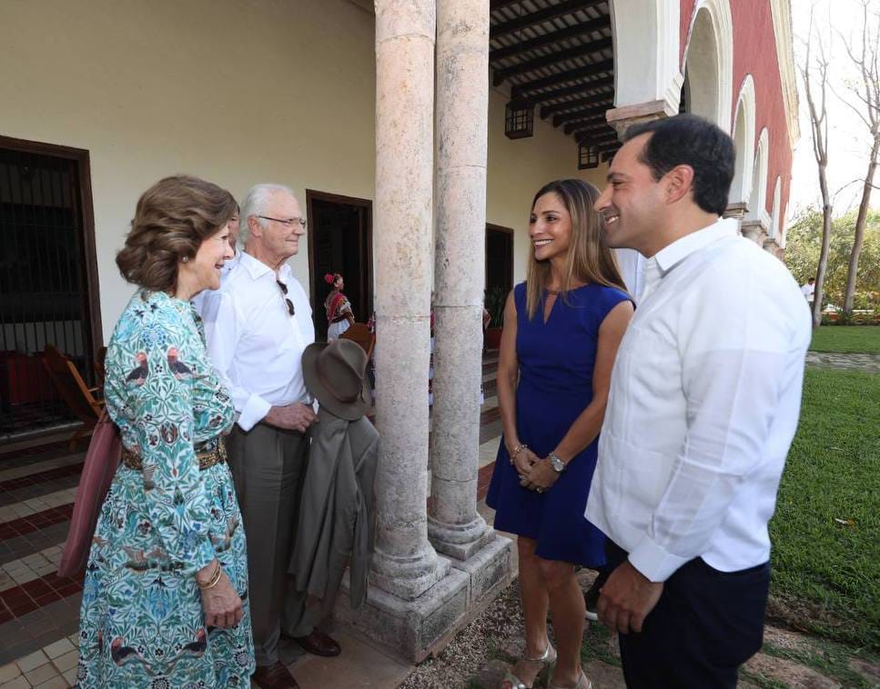 El Gobernador Vila Dosal brinda a los Reyes de Suecia un almuerzo con los guisos emblemáticos de Yucatán