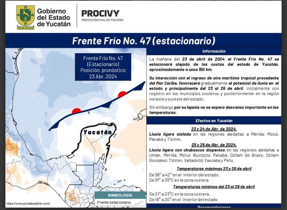 Advierten Procivy y Conagua temperaturas superiores a los 40 grados centigrados