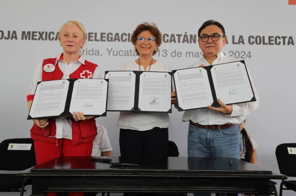 Yucatán y la Cruz Roja Mexicana suman esfuerzos en beneficio de las y los yucatecos