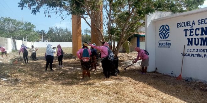 Realizan diversas acciones para mejorar la Secundaria Técnica Pesquera N° 8 de Progreso