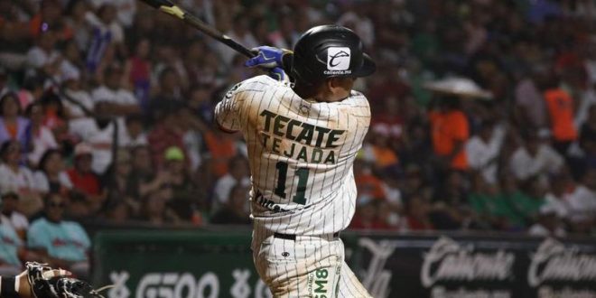 En emocionante duelo de batazos, Diablos le gana a Leones en el parque de béisbol de Kanasín