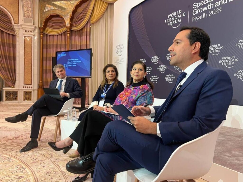 Vila participó en el panel “Cambios Globales, el momento de México y el marco norteamericano” en el Foro Económico Mundial en Arabia Saudita