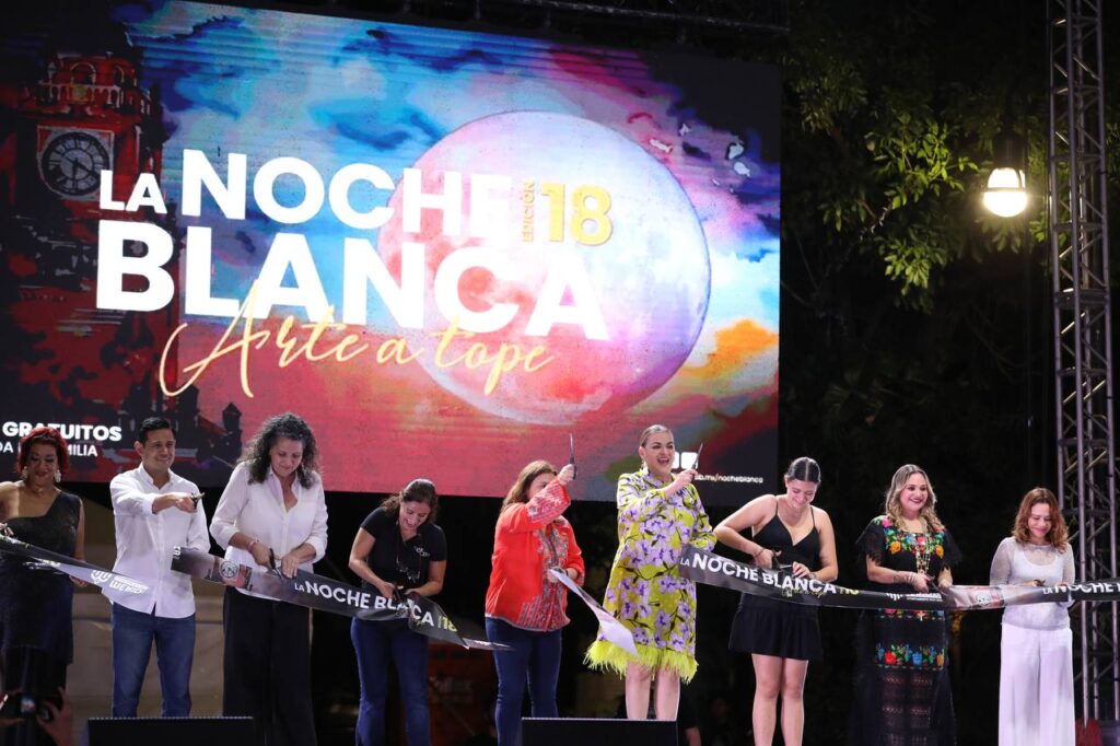 Cecilia Patrón inaugura una mágica Noche Blanca en Mérida