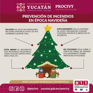 Protección Civil advierte sobre riesgos eléctricos en Navidad