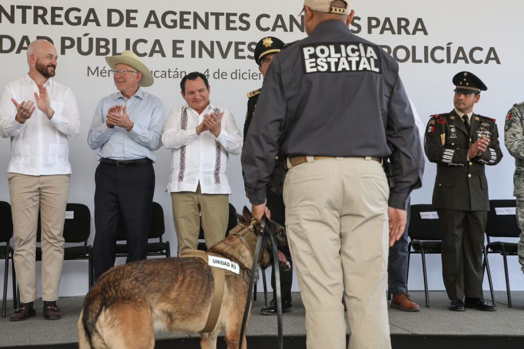 Unidad K9 de Yucatán crece con apoyo internacional