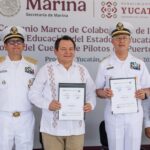 Díaz Mena y SEMAR firman acuerdo educativo