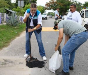 Mérida refuerza bacheo antes de temporada de lluvias