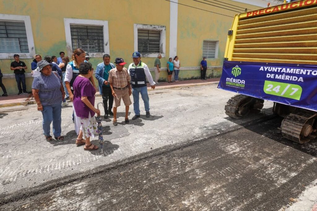 Mérida avanza con 100 km de calles rehabilitadas Mérida avanza con 100 km de calles rehabilitadas