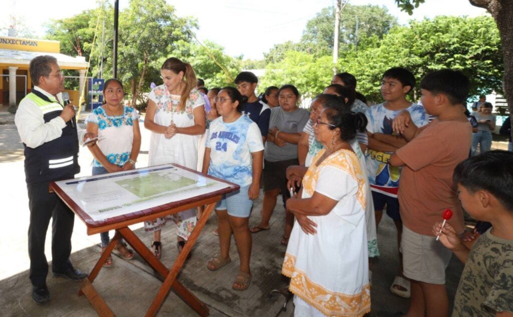 Cecilia Patrón inaugura espacio deportivo en comisaría de Mérida