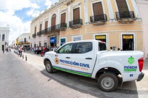 Conmemoran Día de Protección Civil con simulacro en Mérida