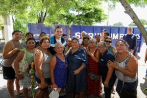 Cecilia Patrón refuerza el programa Mérida Limpia en Mayapán