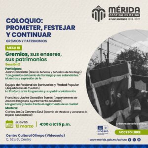 Ayuntamiento de Mérida convoca coloquio cultural