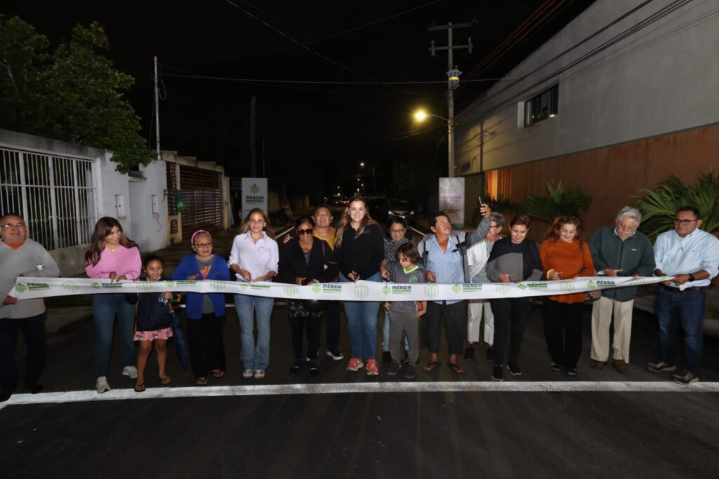 Mérida mejora calles para mayor seguridad y conectividad