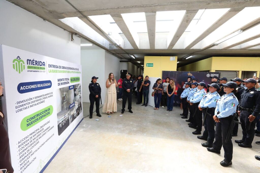 Cecilia Patrón mejora instalaciones de Policía Municipal